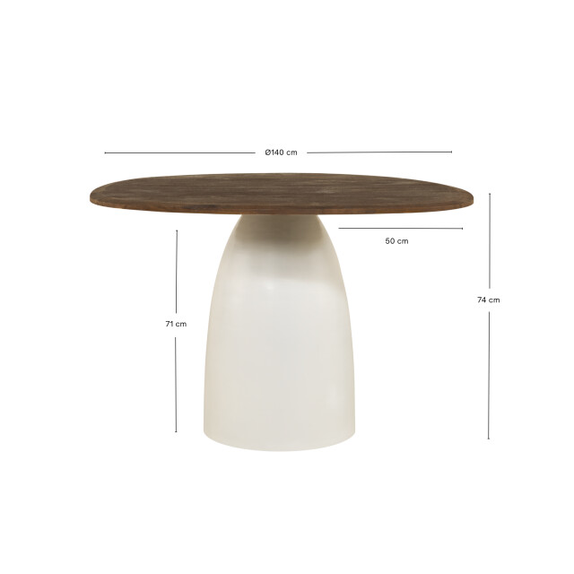 Multifurn Eettafel bora Ø140cm 3617228 large