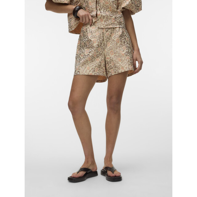 Vero Moda vmbarbara hw jaquard shorts exp 10340949 birch leopard 06902.849.0022 large
