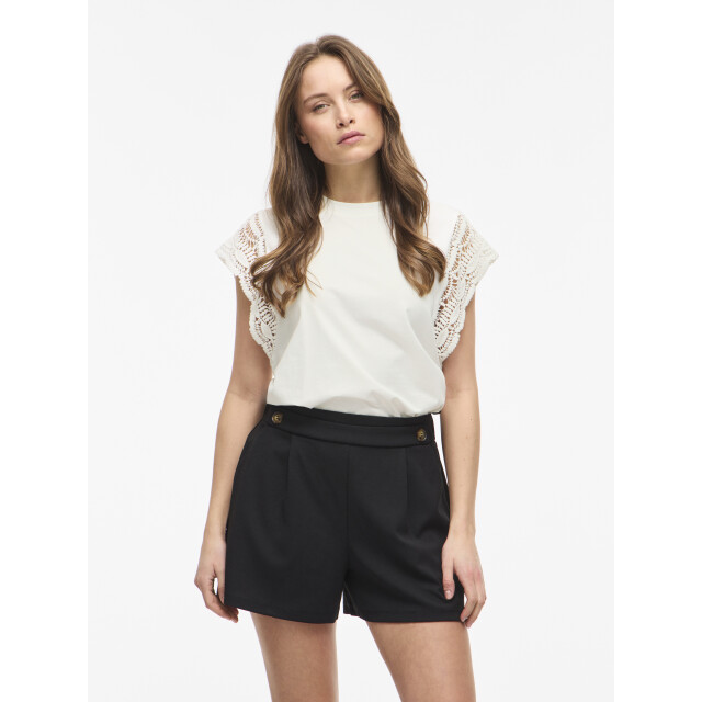 Vila vimandala o-neck s/l top 14114028 snow white 06010.120.0003 large