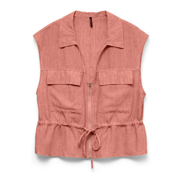 Vero Moda vmcharline sl zip tie top exp 10350440 cotta 06010.560.0003 large