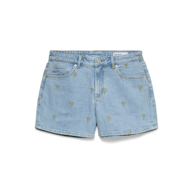 Vero Moda vmtess mr emb short denim shorts 10352598 light blue denim 06901.260.0024 large