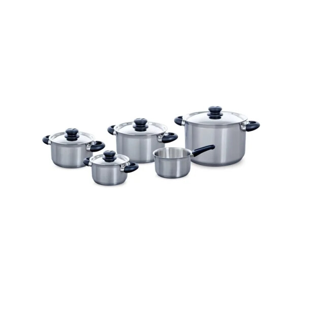 BK Cookware Bk karaat+ kookpannenset 5 delig rvs met natuurlijke reiniger 08721249470806 large