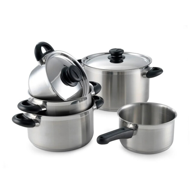BK Cookware Bk karaat+ kookpannenset 5 delig rvs met natuurlijke reiniger 08721249470806 large