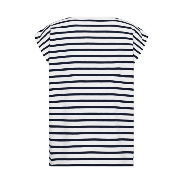Free Quent Fqfenjal tee brilliant white & navy blue 208015-9795 large