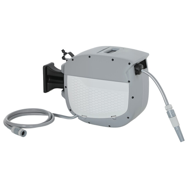 4goodz Wandbox slanghaspel met tuinslang 30 m -180° draaibaar met oprolfunctie 3630059 large