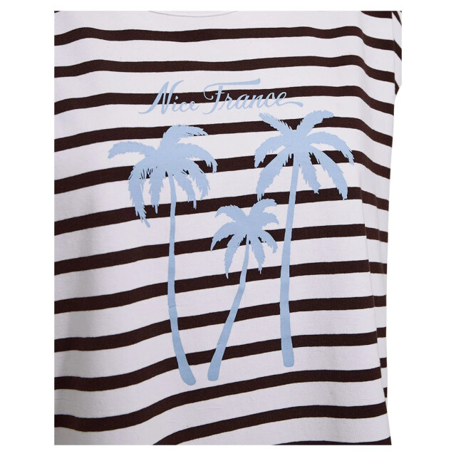Free Quent Fqfenjal tee brilliant white & coffee bean 208015-1185 large