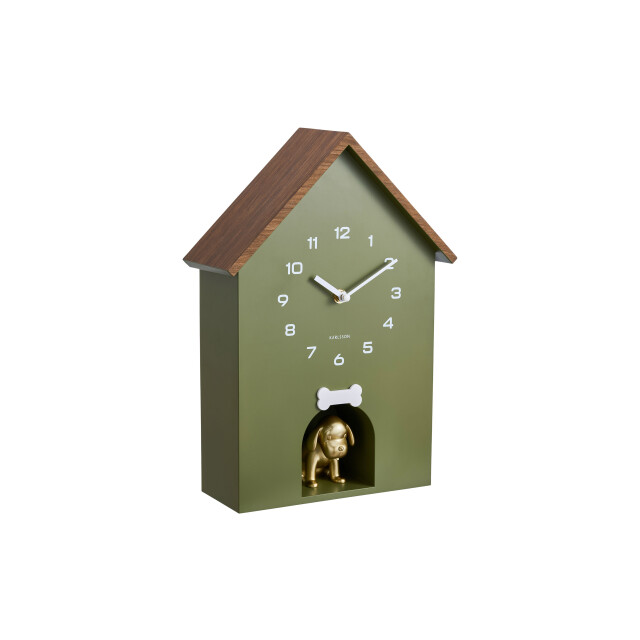 Karlsson wall clock dog house - Øcm 3555055 large