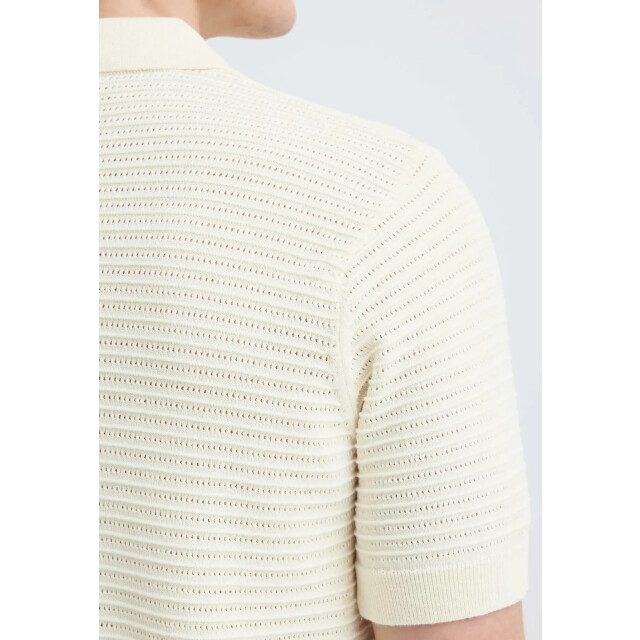Kronstadt Po31097 ks30060 ksmorgan ss knit polo vanilla ice KS30060 large