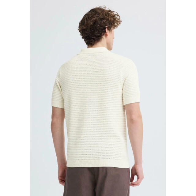 Kronstadt Po31097 ks30060 ksmorgan ss knit polo vanilla ice KS30060 large