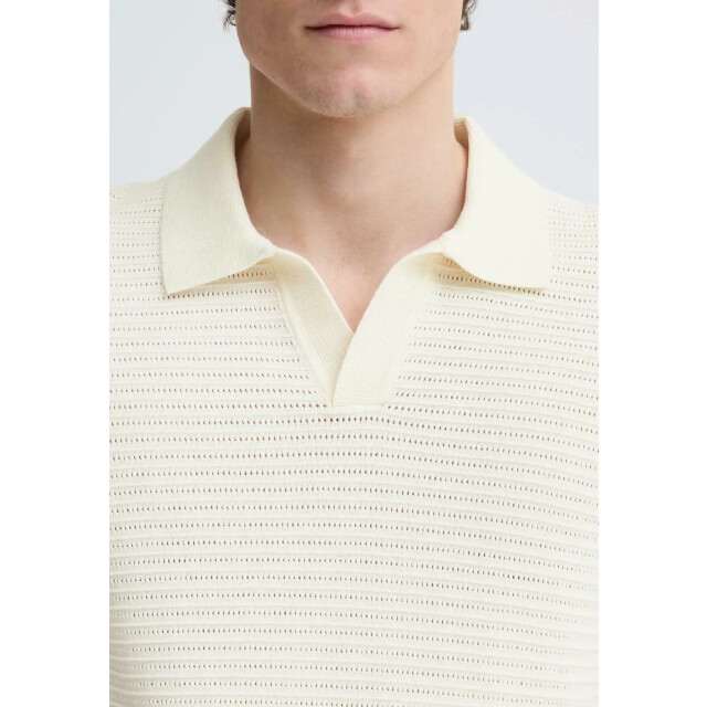 Kronstadt Po31097 ks30060 ksmorgan ss knit polo vanilla ice KS30060 large