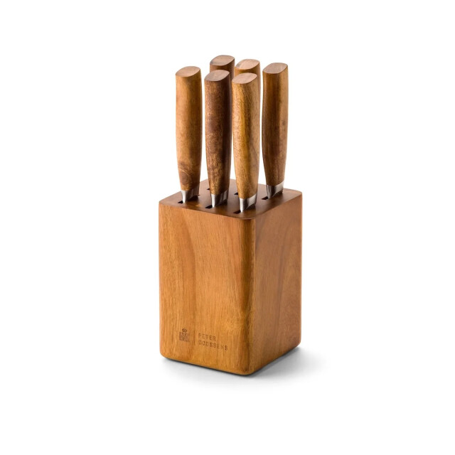BK Cookware Bk peter goossens steakmessenblok met 6 steakmessen acaciahout CC010784-001 large