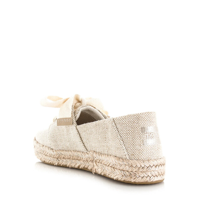 Toms Carolina lace up gold instappers espadrilles dames 10023062 large