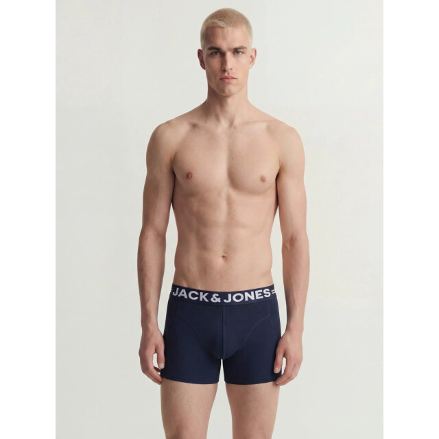 Jack & Jones Heren boxershorts trunks sense 3-pack rood/groen/blauw 12081832-Scarab large