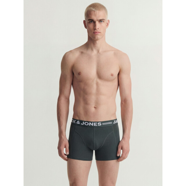 Jack & Jones Heren boxershorts trunks sense 3-pack rood/groen/blauw 12081832-Scarab large