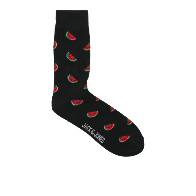 Jack & Jones Heren sokken jacthor fruitprint 5-pack kerst/watermeloen/citroen 12303749 large