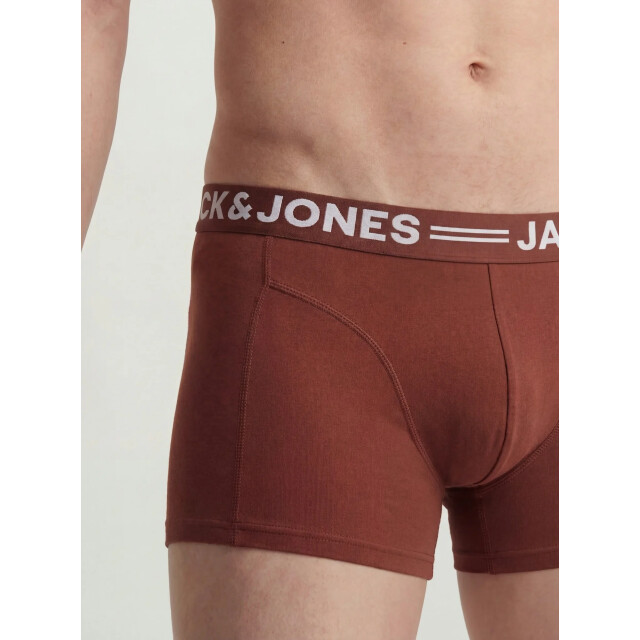 Jack & Jones Heren boxershorts trunks sense 3-pack rood/groen/blauw 12081832-Scarab large