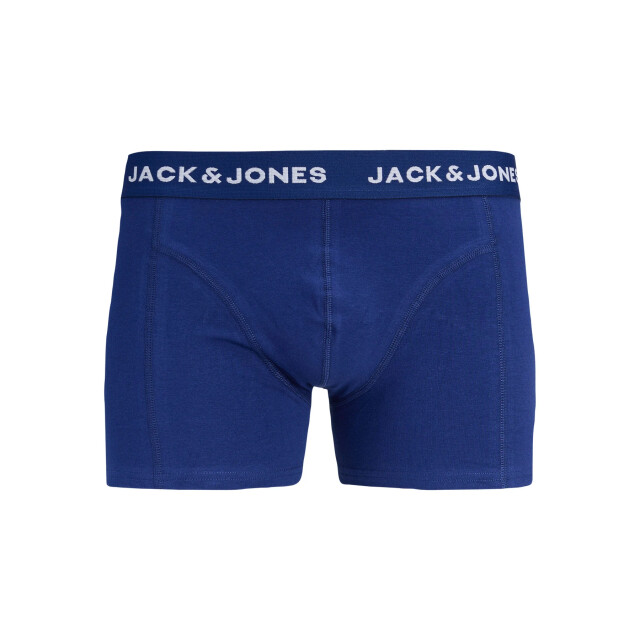 Jack & Jones Heren boxershorts trunks jackevin 3-pack gestreept/bladeren print donker 12296254-Bellwether Blue large