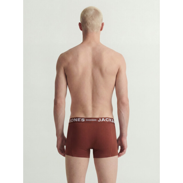 Jack & Jones Heren boxershorts trunks sense 3-pack rood/groen/blauw 12081832-Scarab large