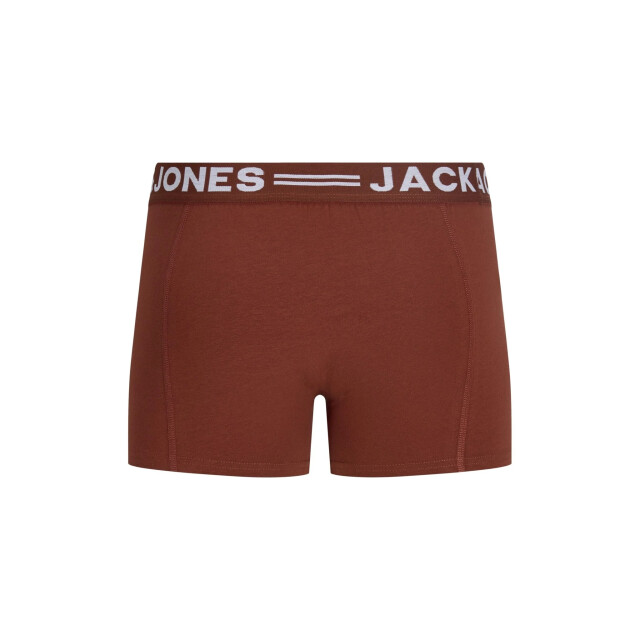 Jack & Jones Heren boxershorts trunks sense 3-pack rood/groen/blauw 12081832-Scarab large