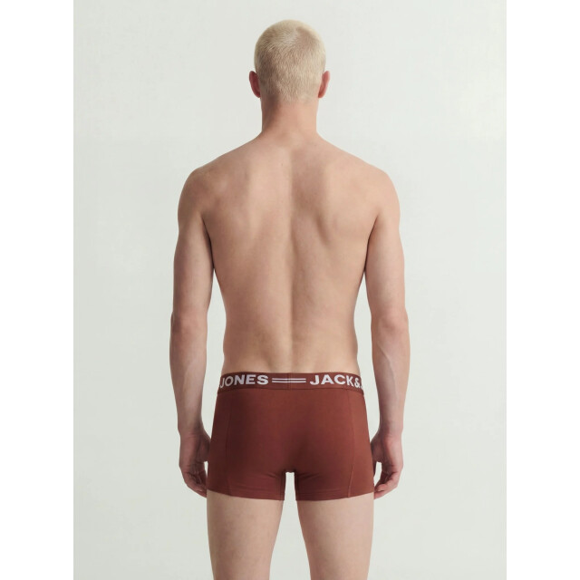 Jack & Jones Heren boxershorts trunks sense 3-pack rood/groen/blauw 12081832-Scarab large