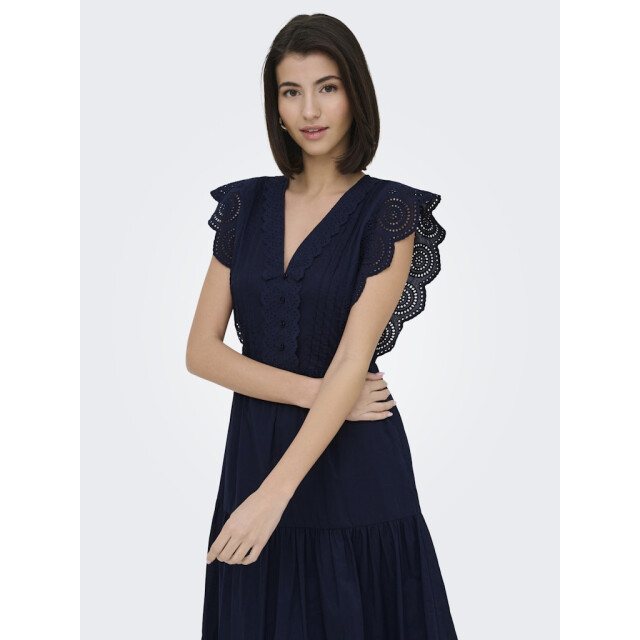 Jacqueline de Yong Jdysara sl lace dress wvn navy 4429.37.0002 large
