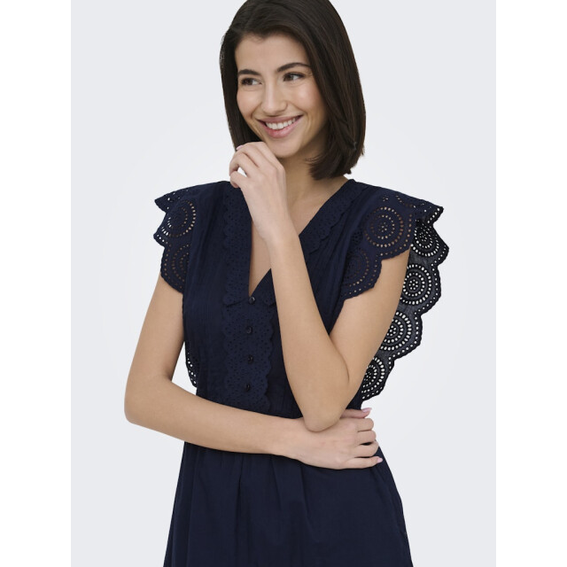 Jacqueline de Yong Jdysara sl lace dress wvn navy 4429.37.0002 large