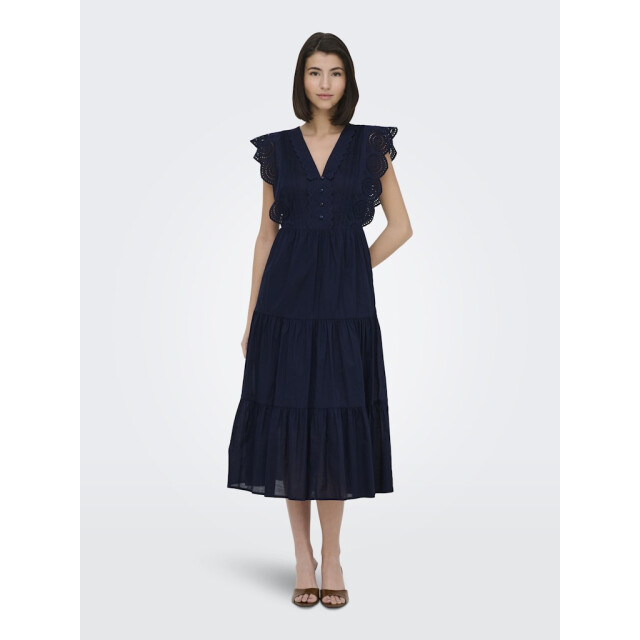 Jacqueline de Yong Jdysara sl lace dress wvn navy 4429.37.0002 large