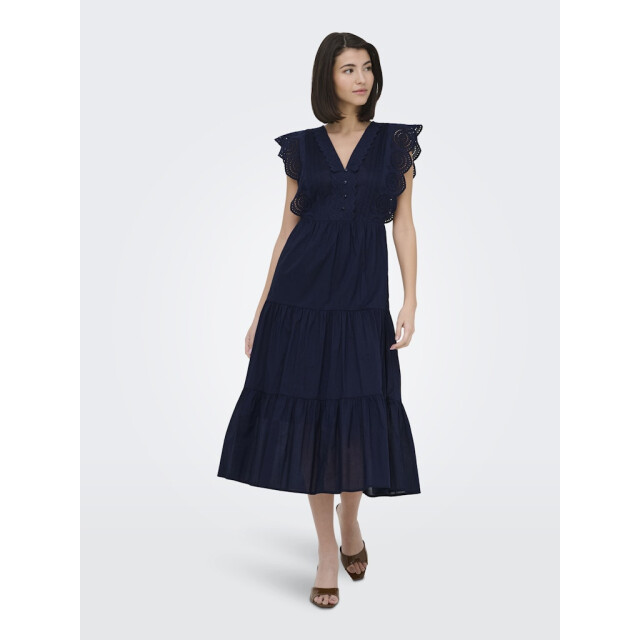 Jacqueline de Yong Jdysara sl lace dress wvn navy 4429.37.0002 large