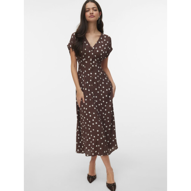 Vero Moda Vmelisa sl pleat shirt 78 dress wvn dessin 4429.79.0021 large