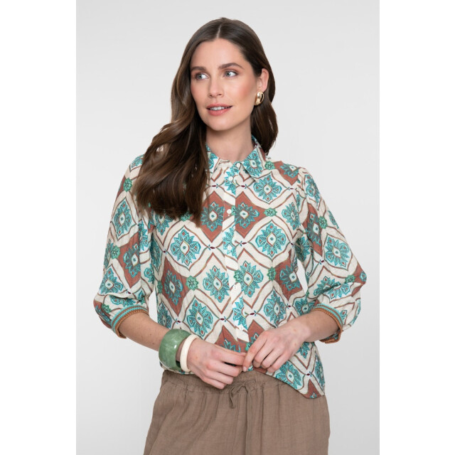 Geisha Blouse ecru dessin 4309.08.0023 large