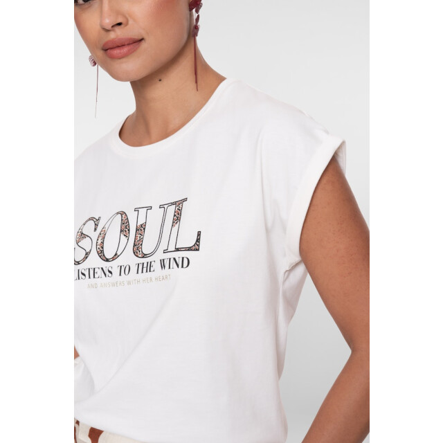 Geisha T-shirt 'soul' off-white 4339.02.0208 large