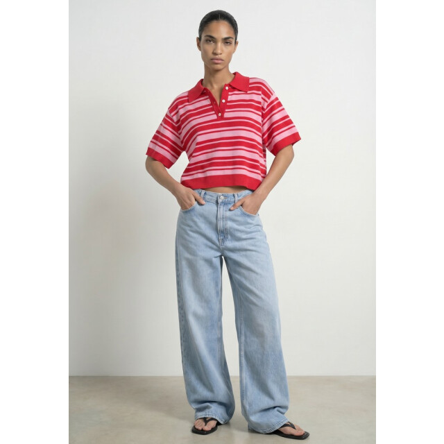 Hypedrop Hdkallie ss boxy polo knit dessin 4359.69.0002 large