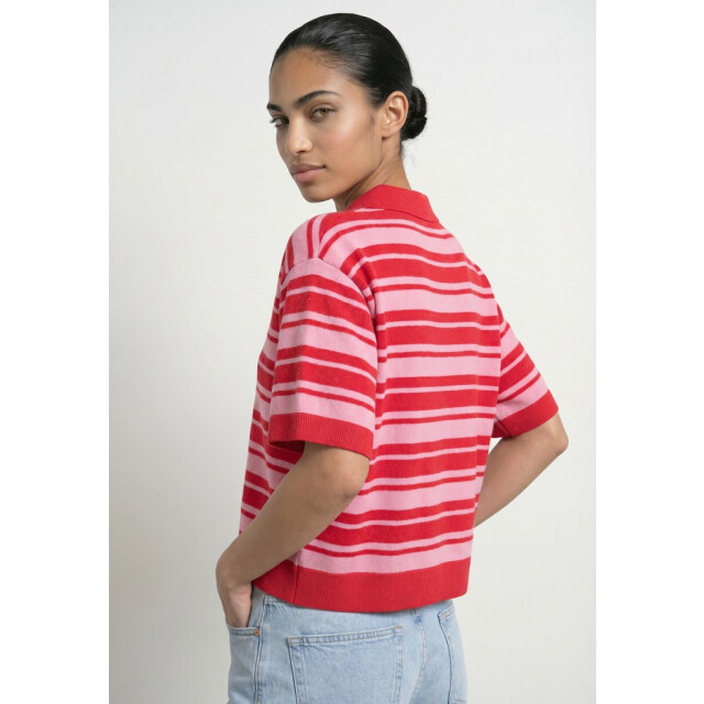 Hypedrop Hdkallie ss boxy polo knit dessin 4359.69.0002 large