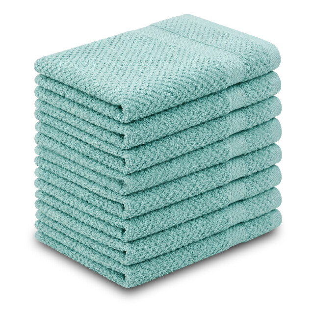 DoubleDry Popcorn weave gastendoekjes 30x50 cm set van 8 100% katoen 450 3628075 large