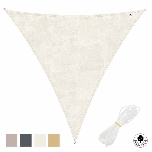 4gardenz Schaduwdoek waterdoorlatend driehoek 3x3x3 mtr - 3621989 large