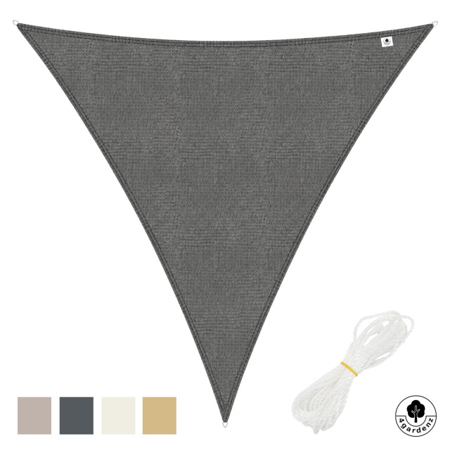 4gardenz Schaduwdoek waterdoorlatend driehoek 3x3x3 mtr - 3621990 large