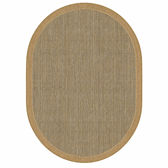 Muratap Brussels buitenkleed ovaal xl uni jute effen- 240x340 cm ovaal 3627922 large