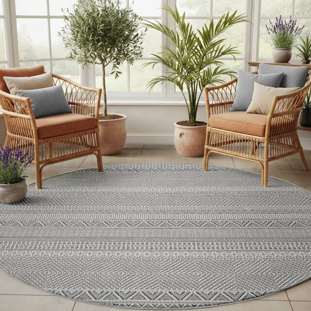 Muratap Desert rond buitenkleed – weerbestendig – 160 cm rond 3556135 large