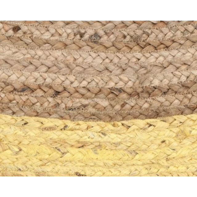 Muratap Jaipur jute rond vloerkleed geel- 160 cm rond 3627920 large