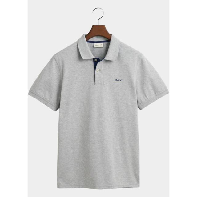 Gant Polo heren piqué poloshirt met contrast 2062026/093 209469 large
