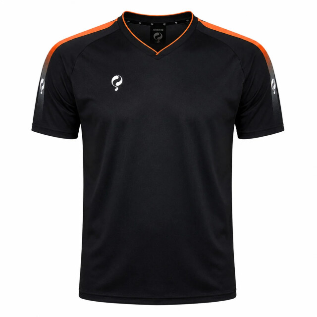 Q1905 Trainingsshirt maher zwart / oranje / wit QT2208-208-XXL large