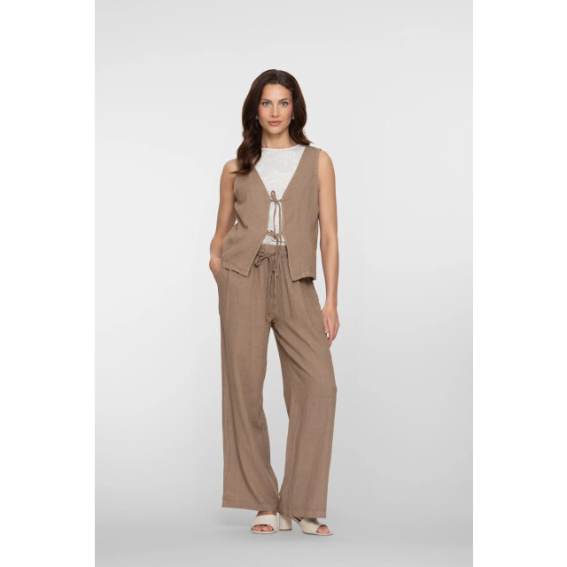 Geisha 61374 735 pants linen camel 61374 735 large