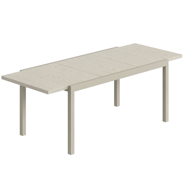 4goodz Tuintafel uitschuifbaar weerbestendig aluminium 154/214 cm lichtgrijs 3630058 large