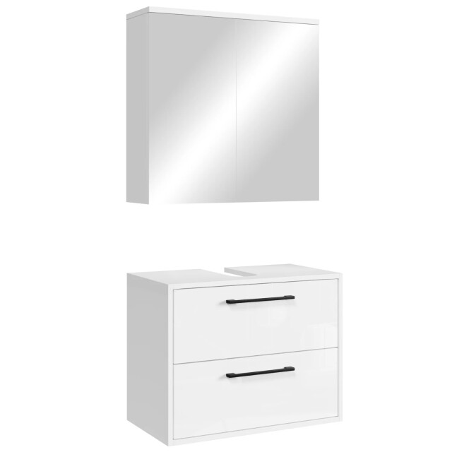 Badplaats Wastafelkast set florence 60 x 35 cm – hoogglans – badmeubel met 3594062 large
