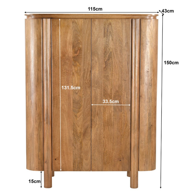 Livingfurn kabinetkast salano 150 cm - 3186049 large