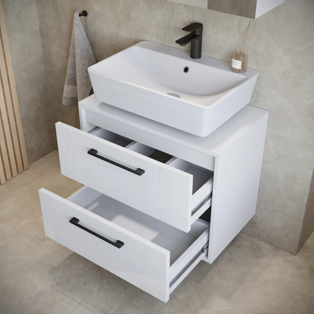 Badplaats Wastafelkast set florence 60 x 35 cm – hoogglans – badmeubel met 3594062 large