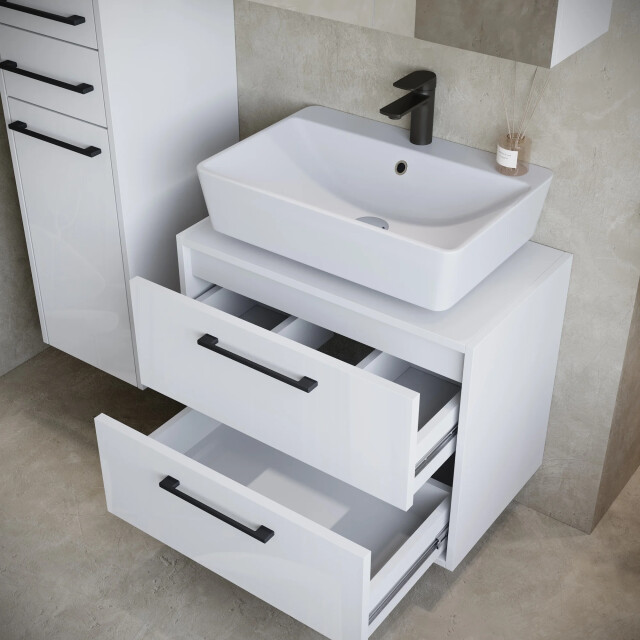 Badplaats Wastafelkast set florence 60 x 35 cm – hoogglans – badmeubel met 3594058 large