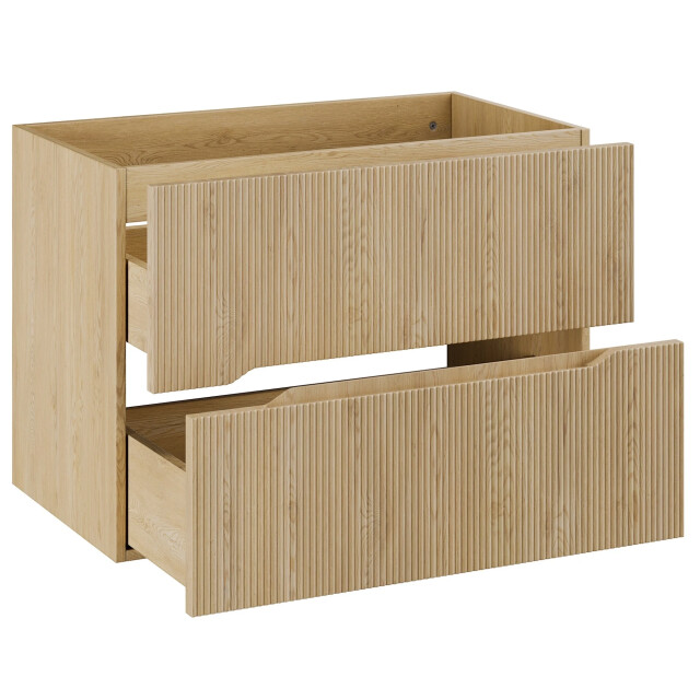 Badplaats Badkamermeubel nordic 80 cm – – hangend badmeubel met 2 lades 3584421 large