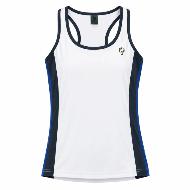 Q1905 Q stripe tank -white/ blue graphite/ surf the web QWR-2204-000 large