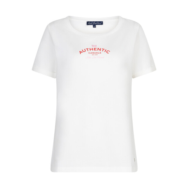 Red Button T-shirt srb4817 temmy offwhite/red SRB4817 Temmy Offwhite/Red large